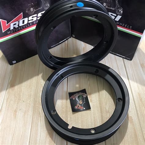 Jual Velg Tubeless Vrossi Vespa Classic Hitam Full Black Shopee Indonesia