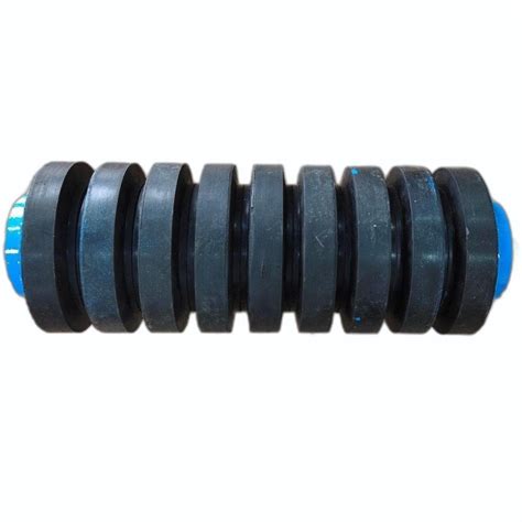 Roller Length 2000mm Mild Steel Rubber Conveyor Impact Roller Belt