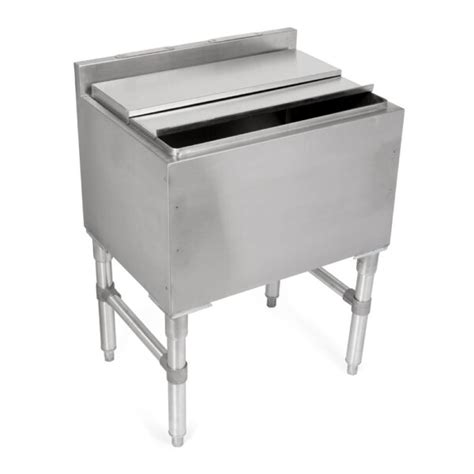 Insulated Ice Bins 21 Width Without Cold Plate 18GA Stainless Steel