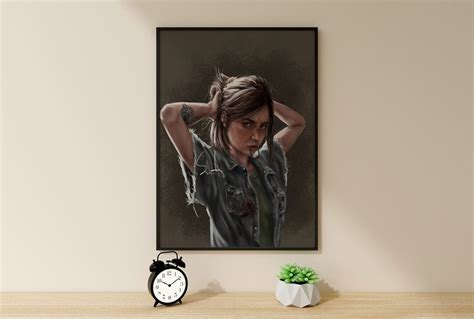 The Last Of Us Wall Art Last Of Us Poster Ellie Canvas Gaming Poster