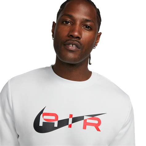 Sudadera Nike Sportswear Swoosh Air Crew Brush Summit White Fútbol