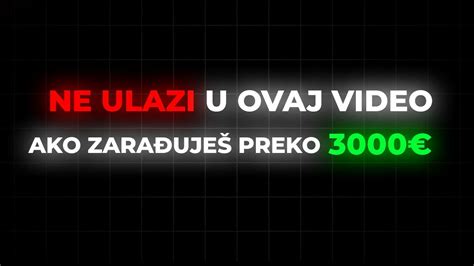 Kako ZARADITI Prvih 1000 Na Internetu Kao Totalni POČETNIK YouTube