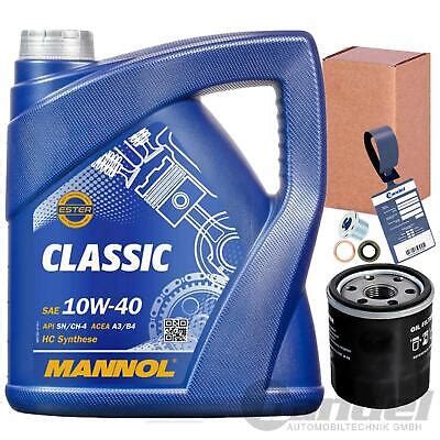 ÖLFILTER MANNOL 10W40 ÖL passend für 1 2 RENAULT TWINGO 1 KANGOO CLIO 2