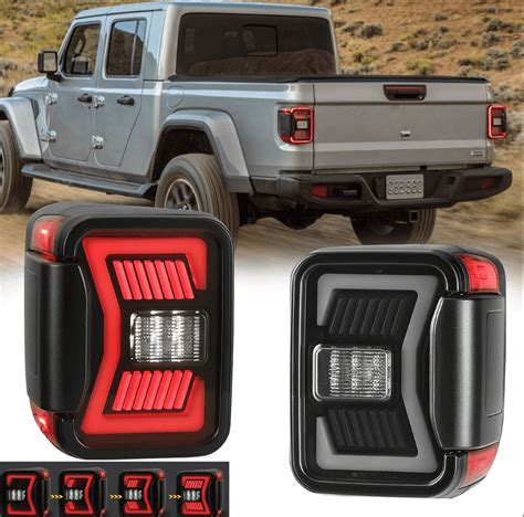 Winjet Led Tail Lights For Jeep Gladiator Jt Sequential