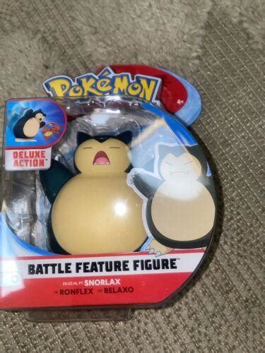 Pokemon Deluxe Action Battle Feature Figure Snorlax Jazwares Vinyl