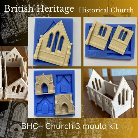 OO Gauge Model Railway BHCKIT02 Church Mould Casting Kit