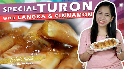 Special Turon With Langka And Cinnamon Youtube