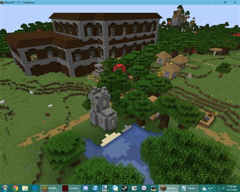 Seed with a Plains Village INSIDE of a Woodland Mansion! : r/minecraftseeds