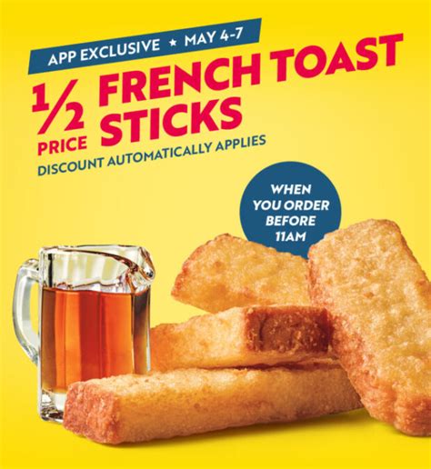 Sonic: Half-Price French Toast Sticks - Kids Activities | Saving Money | Home Management ...