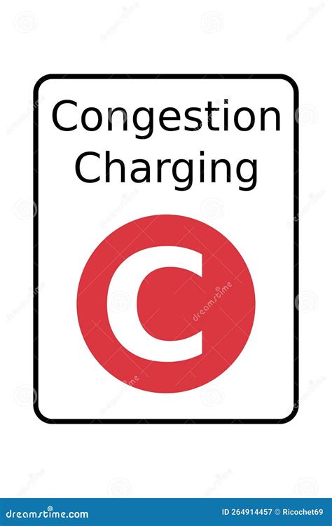 Congestion Charging Symbol Icon Royalty Free Illustration