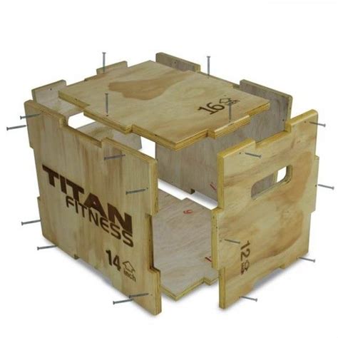 3 In 1 Wooden Plyometric Box 12 14 16 Diy Gym Equipment Plyo