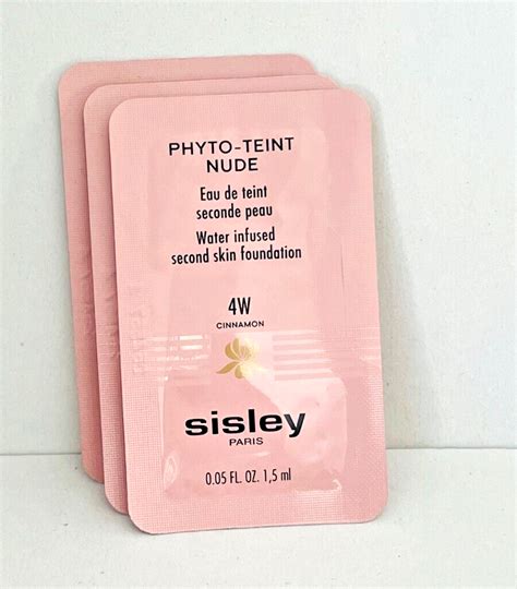 Sisley Phyto Teint Nude W Cinnamon Each Sample Ml X Samples Ml