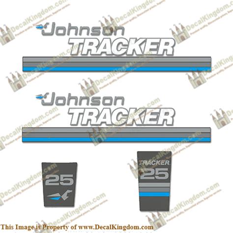 Johnson Tracker 25hp Decal Kit Blue