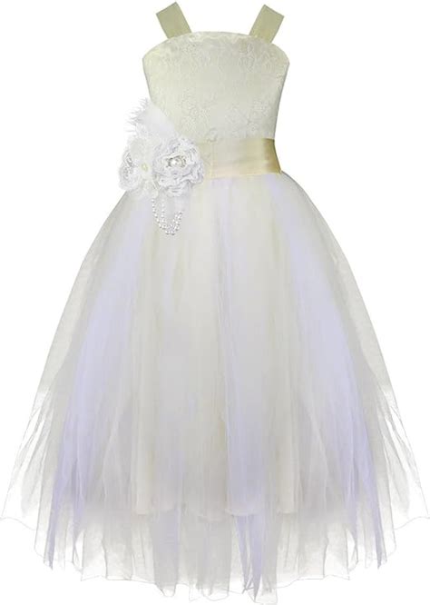 Yizyif Enfant Fille Robe Princesse Robe Soir E C R Monie Bustier Robe