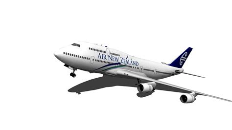 Boeing 747 400 Air New Zealand] 3d Model