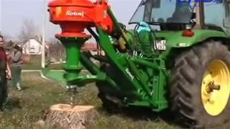 John Deere 8100 And Rotor S Stump Grinder Canvids