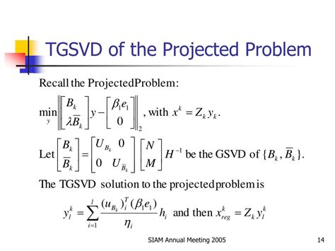 Ppt An Iterative Projection Based Algorithm For General Form