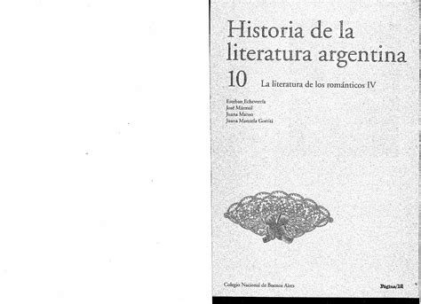 Pdf Historia De La Literatura Argentina Dokumentips