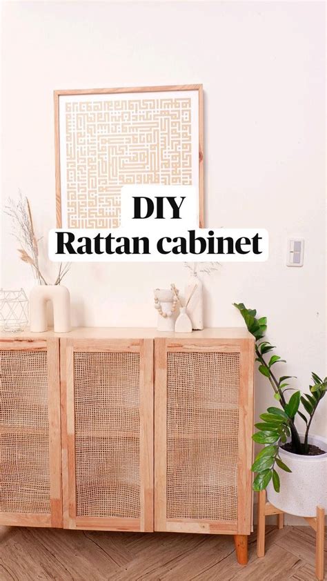 Diy Rattan Cabinet Dekorasi Diy Rumah Perabot