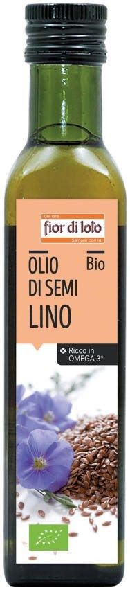 Olio di semi di lino Il FIOR DI LOTO Agricoltura biologica NaturaSì