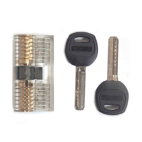 7 Pin Transparent Dimple Practice Cylinder Lock Locksmith Supplier