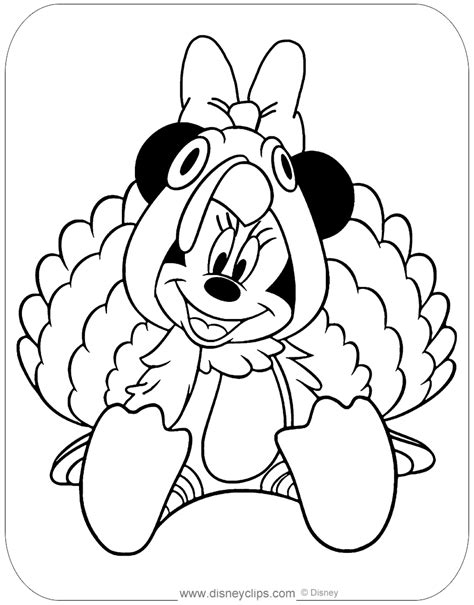 Printable Disney Thanksgiving Coloring Pages