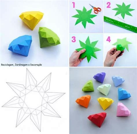 Diy Diamantes De Papel Paper Crafts Origami Easy Paper Crafts Origami