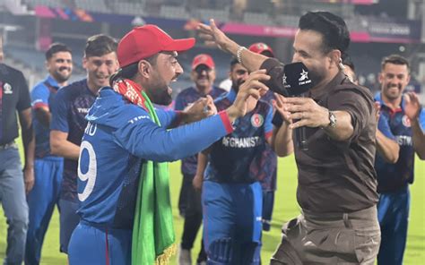 ODI World Cup 2023 Rashid Khan Dances With Irfan Pathan To Celebrate