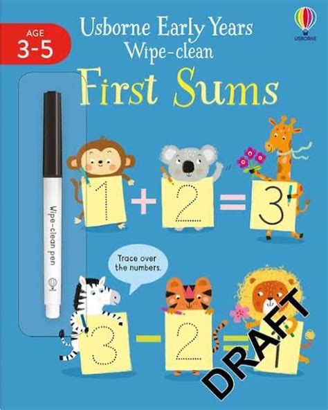 Usborne Early Years Wipe And Clean First Sum Una Boxes