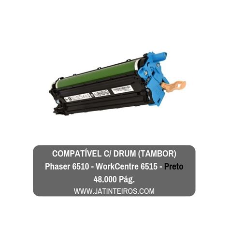 Tambor Xerox Phaser Workcentre Drum Compativel Preto