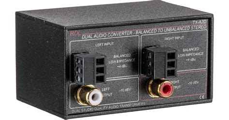 Rdl Tx A2d Stereo Balanced To Unbalanced Signal Converter Tx A2d