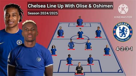 Chelsea Potential Line Up With Olise Oshimen Season Youtube