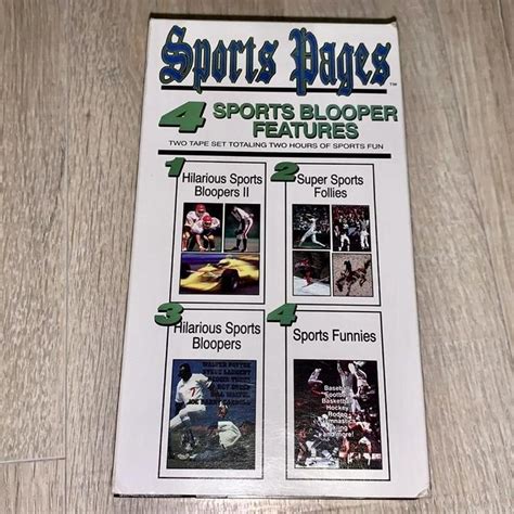 Sports Pages sports bloopers VHS Comes with 2... - Depop