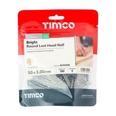 Timco Round Lost Head Nail Bright From £186