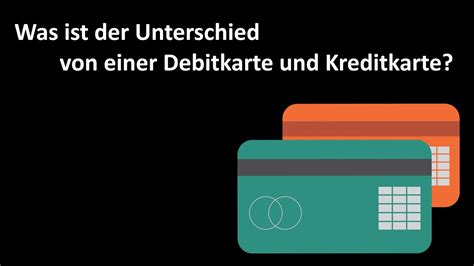 Unterschied Debit Und Kreditkarte Worauf Sollte Man Bei Einer