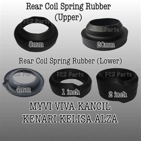 Perodua Myvi Viva Alza Kancil Kenari Kelisa Rear Coil Spring Rubber