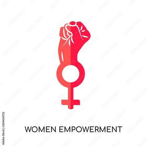 Women Empowerment Logo Isolated On White Background Colorful Vector