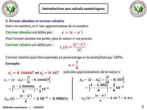 Solution Cours Introduction Aux Calculs Num Riques Studypool