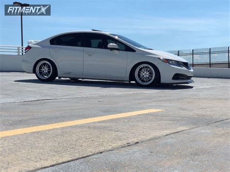 2015 Honda Civic DX With 17x9 Enkei RPF1 And Hankook 215x45 On