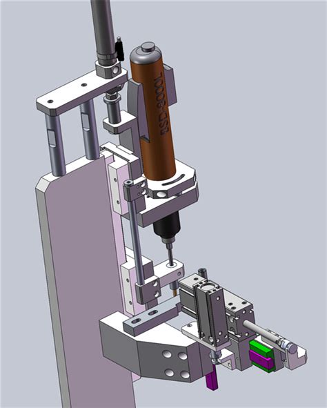 螺丝机付锁机构3d模型下载三维模型solidworks模型 制造云 产品模型