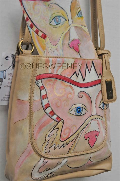 Etsy Shop SueSweeneyArt Handpainted Bags Painted Handbag