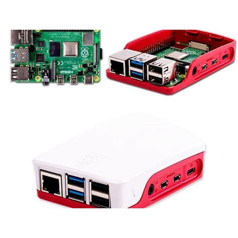 Raspberry Pi Case Red White Abs Materail