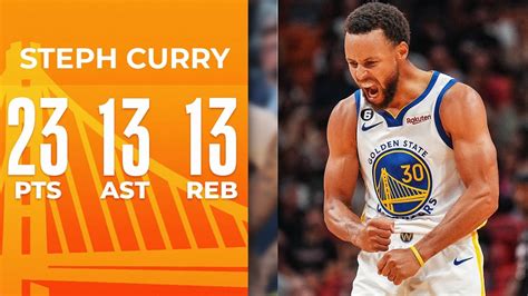 Steph Curry Records Th Triple Double Of His Career November