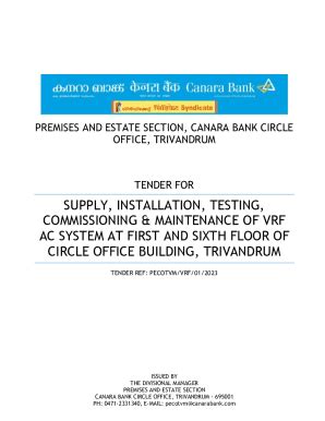 Fillable Online SUPPLY INSTALLATION TESTING COMMISSIONING