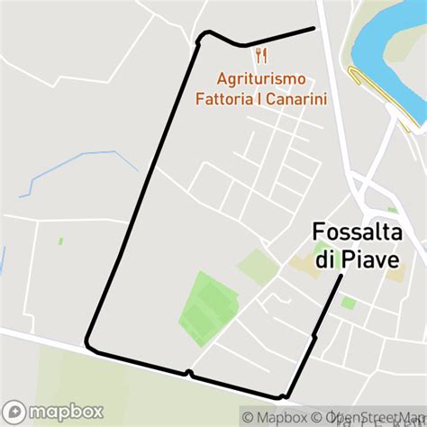 Fossalta Di Piave Centro Zona Industriale Mappa Percorso Ciclabile