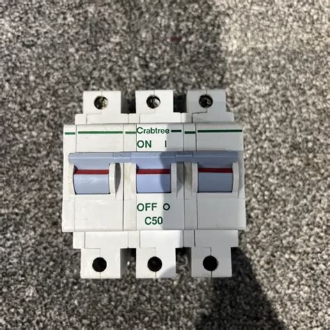 Crabtree Polestar Mcb Type C A Triple Pole Phase Breaker