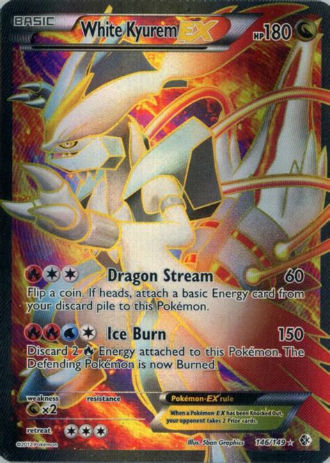 White Kyurem Ex Black White Boundaries Crossed Holo