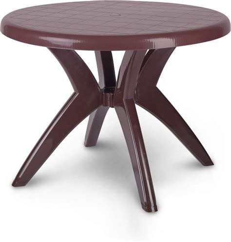 Supreme Marina Seater Plastic Round Dining Table For Home And