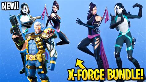 New Fortnite X Force Bundles Cable Domino Psylocke Youtube