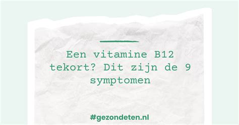 9 Symptomen Van Een Vitamine B12 Tekort Zo Voorkom Je Het